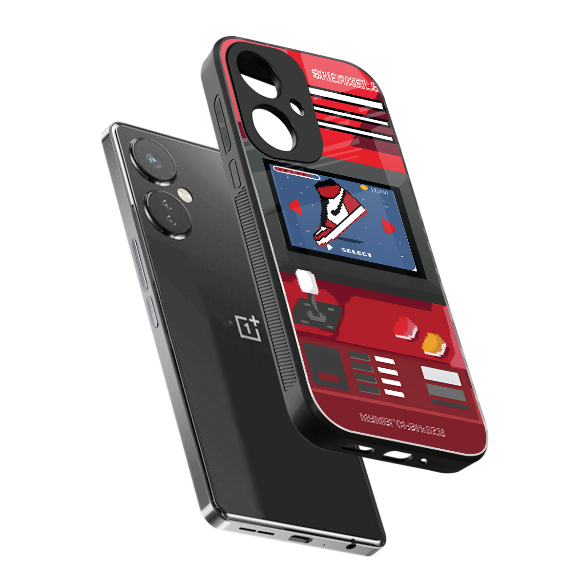 sneaxels red back phone cover | glass case for oneplus nord ce 3