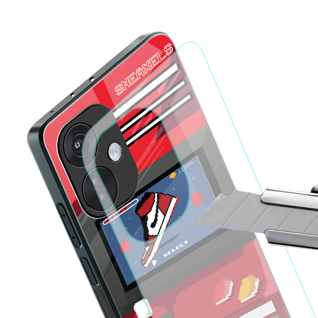 sneaxels red back phone cover | glass case for oneplus nord ce 3