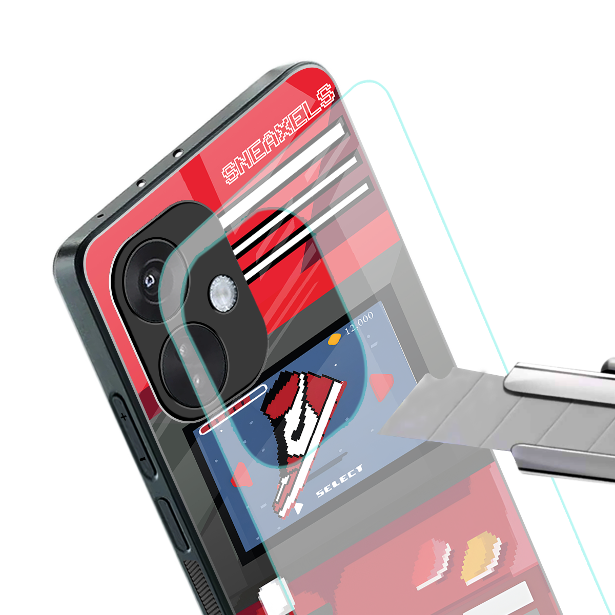 sneaxels red back phone cover | glass case for oneplus nord ce 3