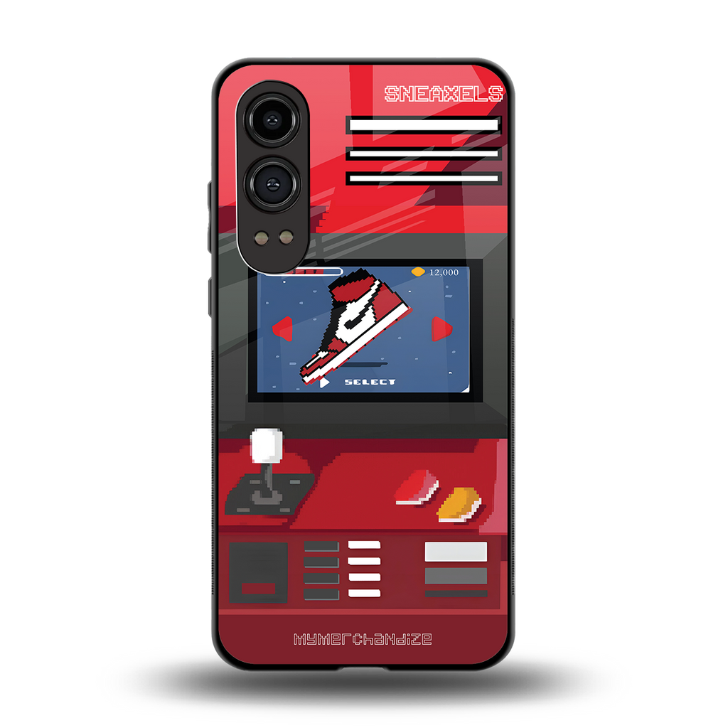 sneaxels red back phone cover | glass case for oneplus nord ce 4 lite