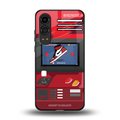 sneaxels red back phone cover | glass case for oneplus nord ce 4 lite
