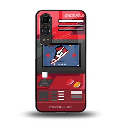 sneaxels red back phone cover | glass case for oneplus nord ce 4 lite