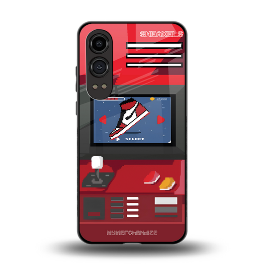 sneaxels red back phone cover | glass case for oneplus nord ce 4 lite