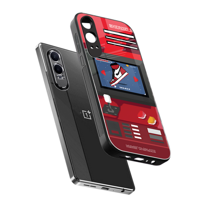 sneaxels red back phone cover | glass case for oneplus nord ce 4 lite
