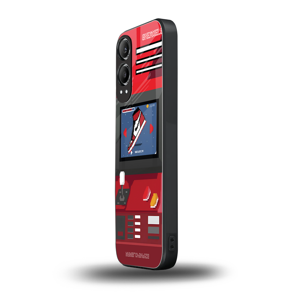 sneaxels red back phone cover | glass case for oneplus nord ce 4 lite