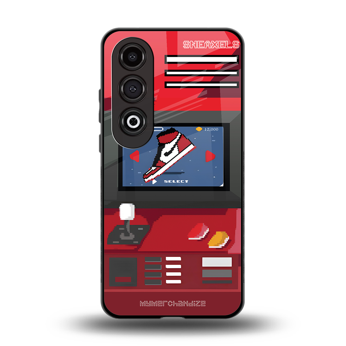 sneaxels red back phone cover | glass case for oneplus nord ce 4