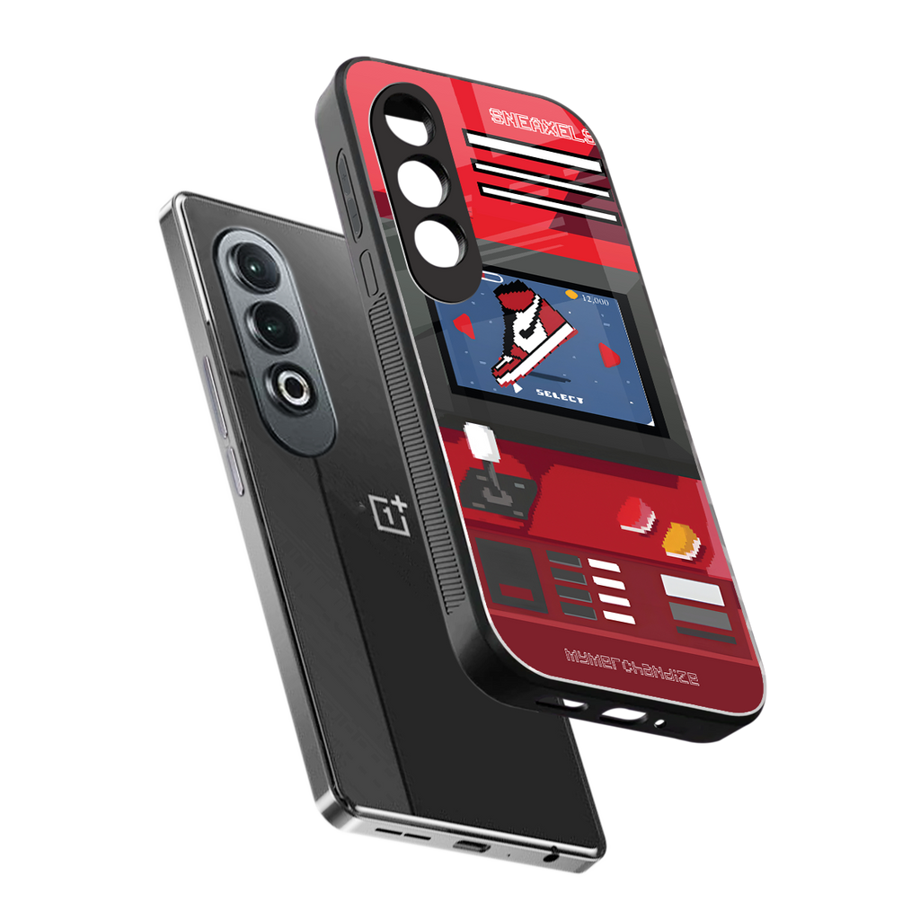 sneaxels red back phone cover | glass case for oneplus nord ce 4