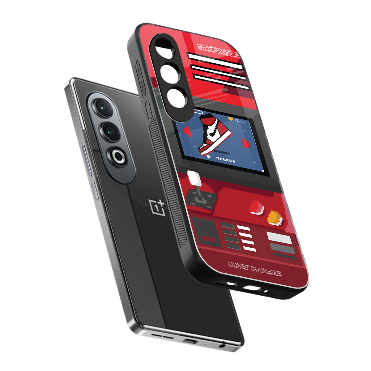 sneaxels red back phone cover | glass case for oneplus nord ce 4