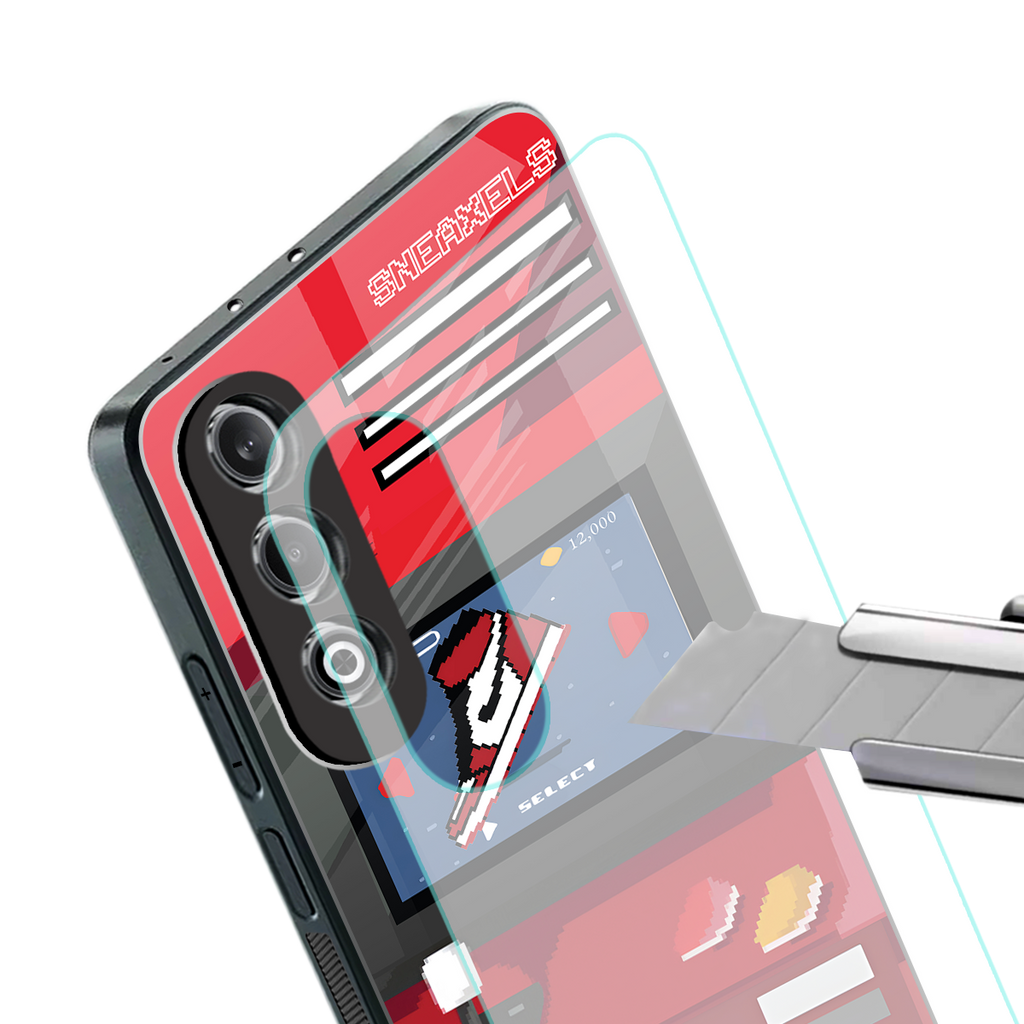 sneaxels red back phone cover | glass case for oneplus nord ce 4