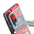 sneaxels red back phone cover | glass case for oneplus nord ce 4