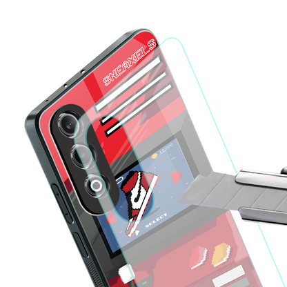 sneaxels red back phone cover | glass case for oneplus nord ce 4