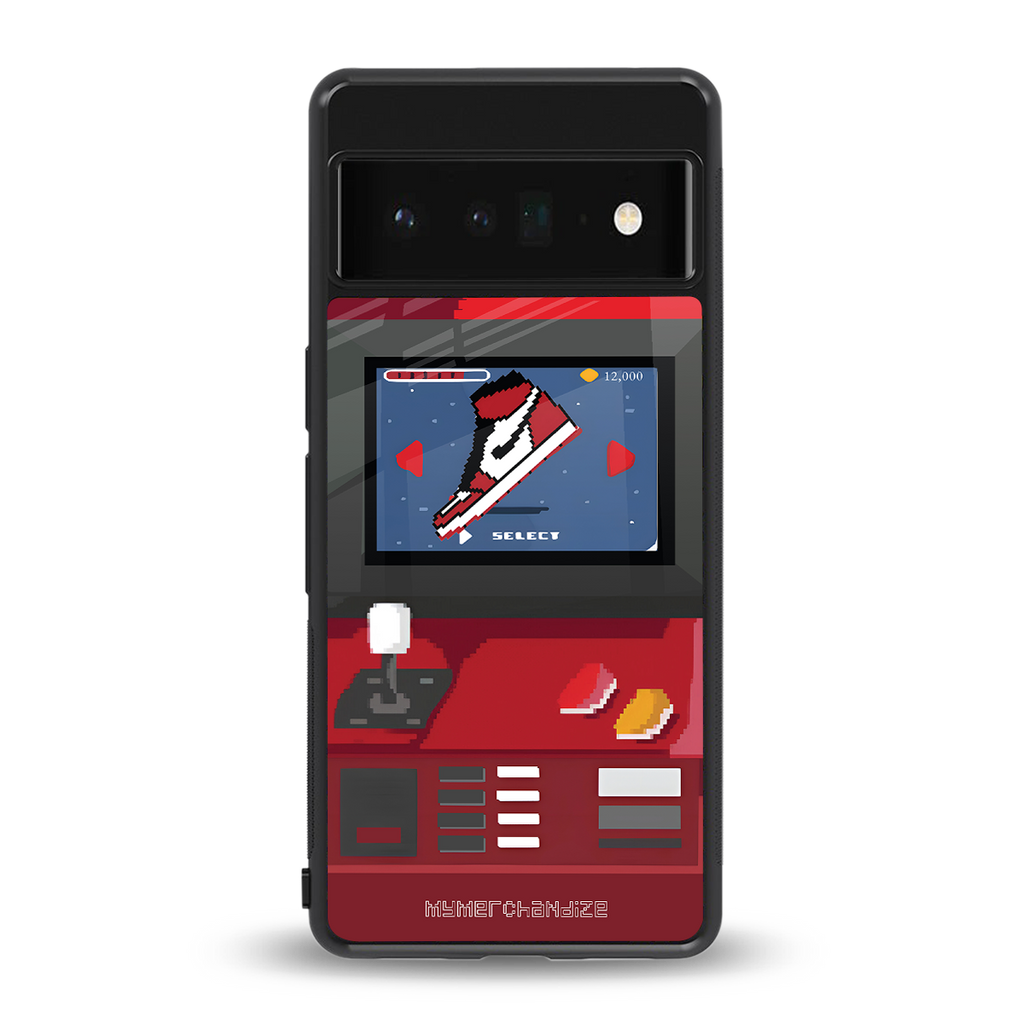 sneaxels red back phone cover | glass case for google pixel 6 pro