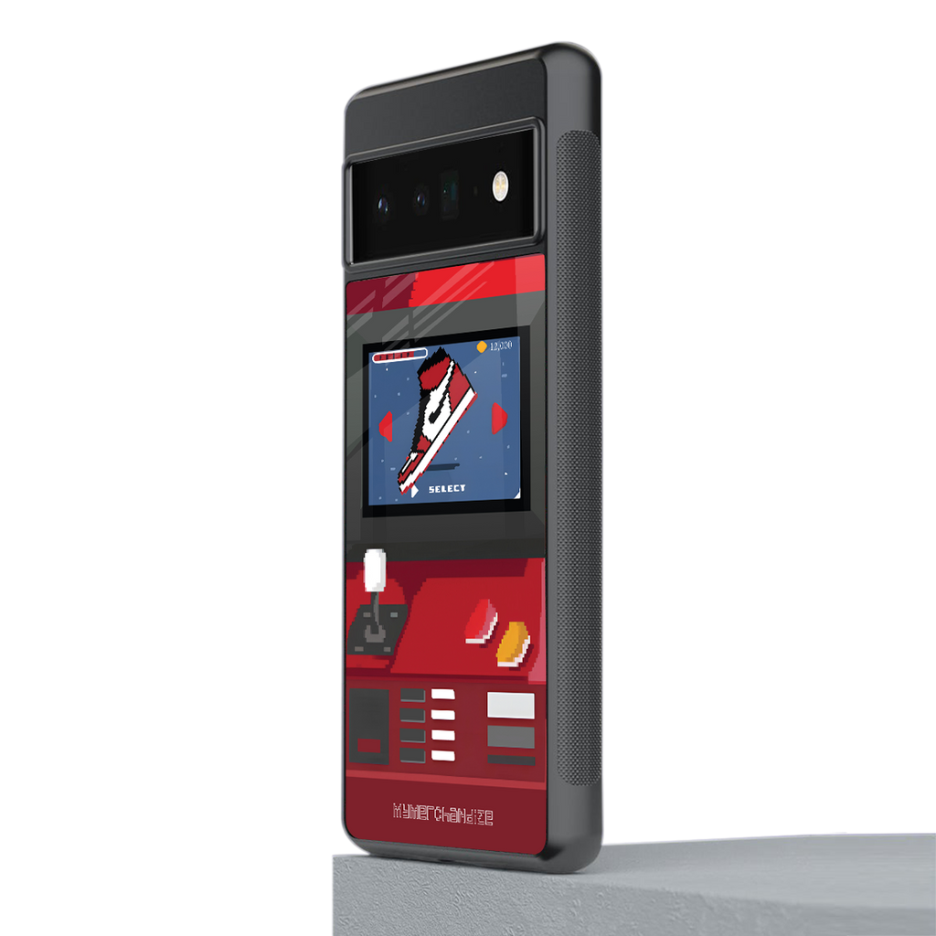 sneaxels red back phone cover | glass case for google pixel 6 pro
