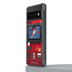 sneaxels red back phone cover | glass case for google pixel 6 pro