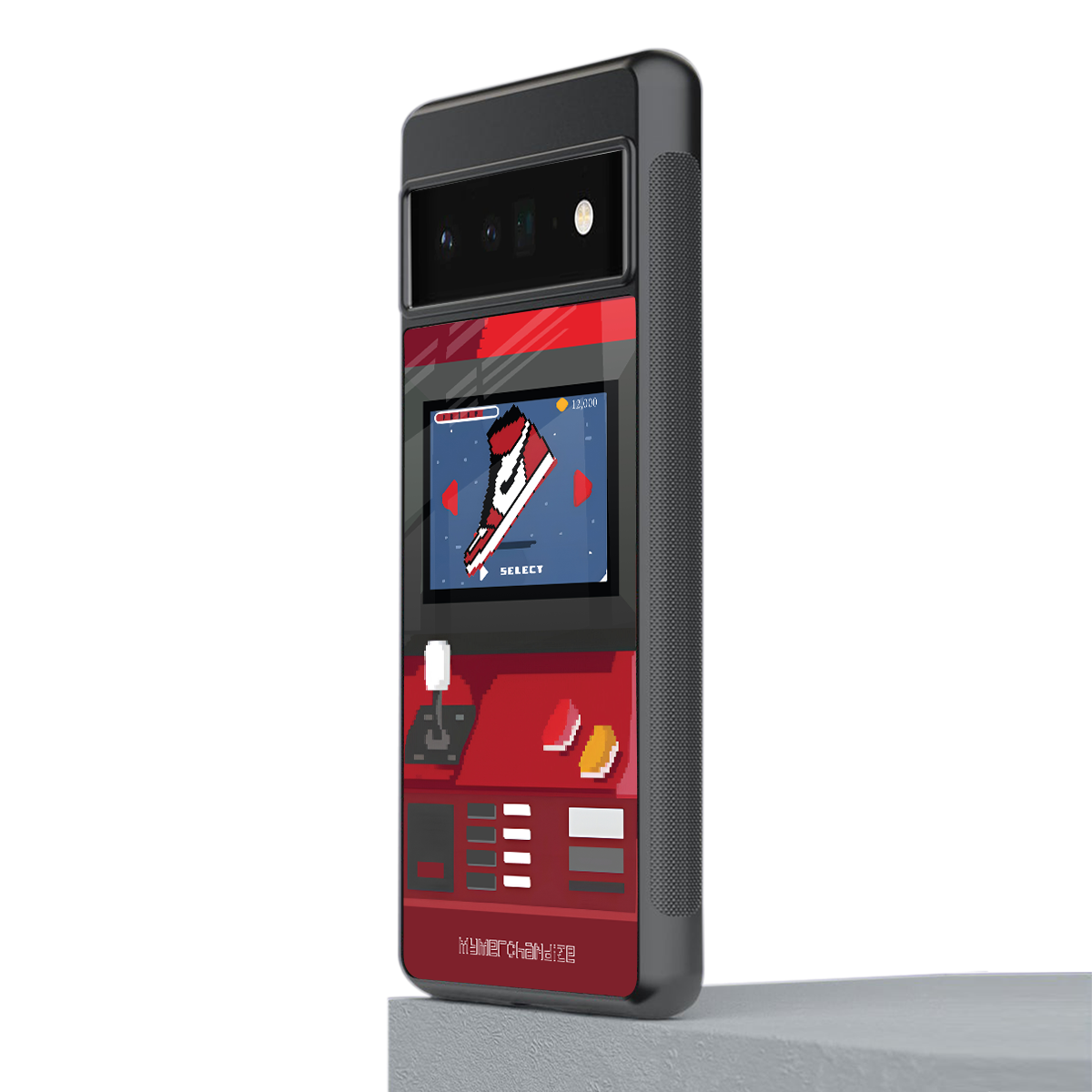 sneaxels red back phone cover | glass case for google pixel 6 pro