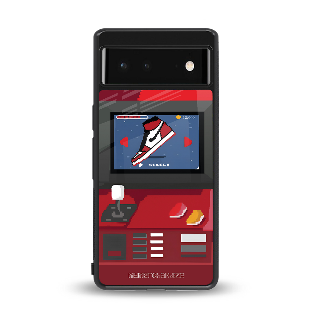 sneaxels red back phone cover | glass case for google pixel 6