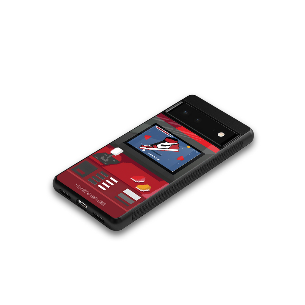 sneaxels red back phone cover | glass case for google pixel 6