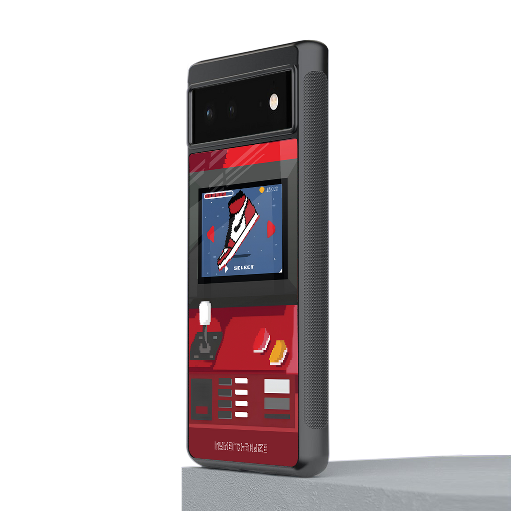 sneaxels red back phone cover | glass case for google pixel 6