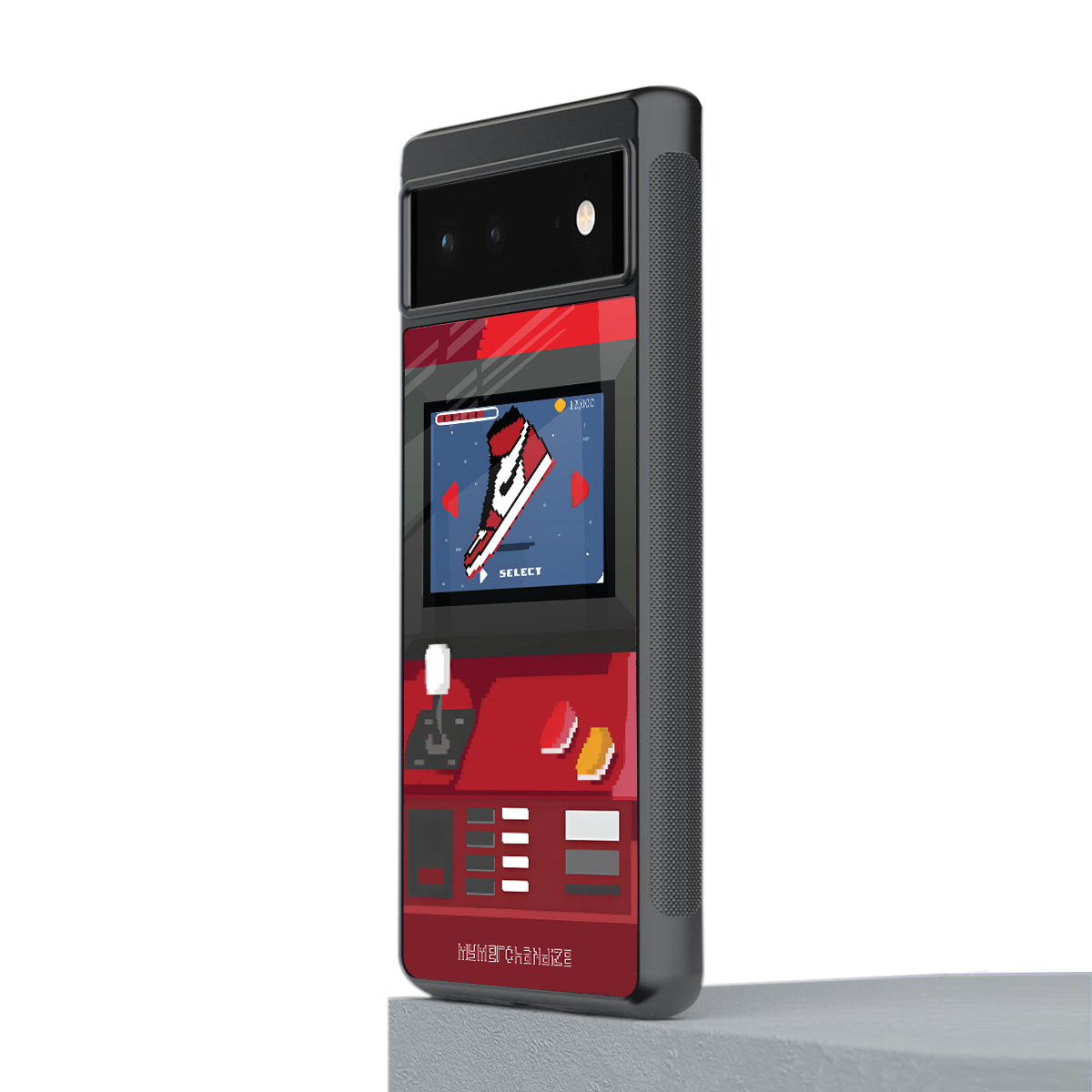 sneaxels red back phone cover | glass case for google pixel 6