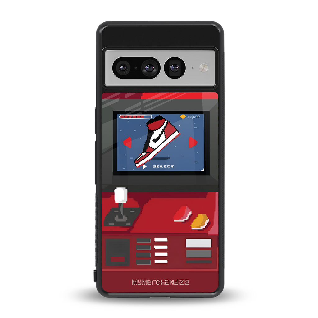 sneaxels red back phone cover | glass case for google pixel 7 pro