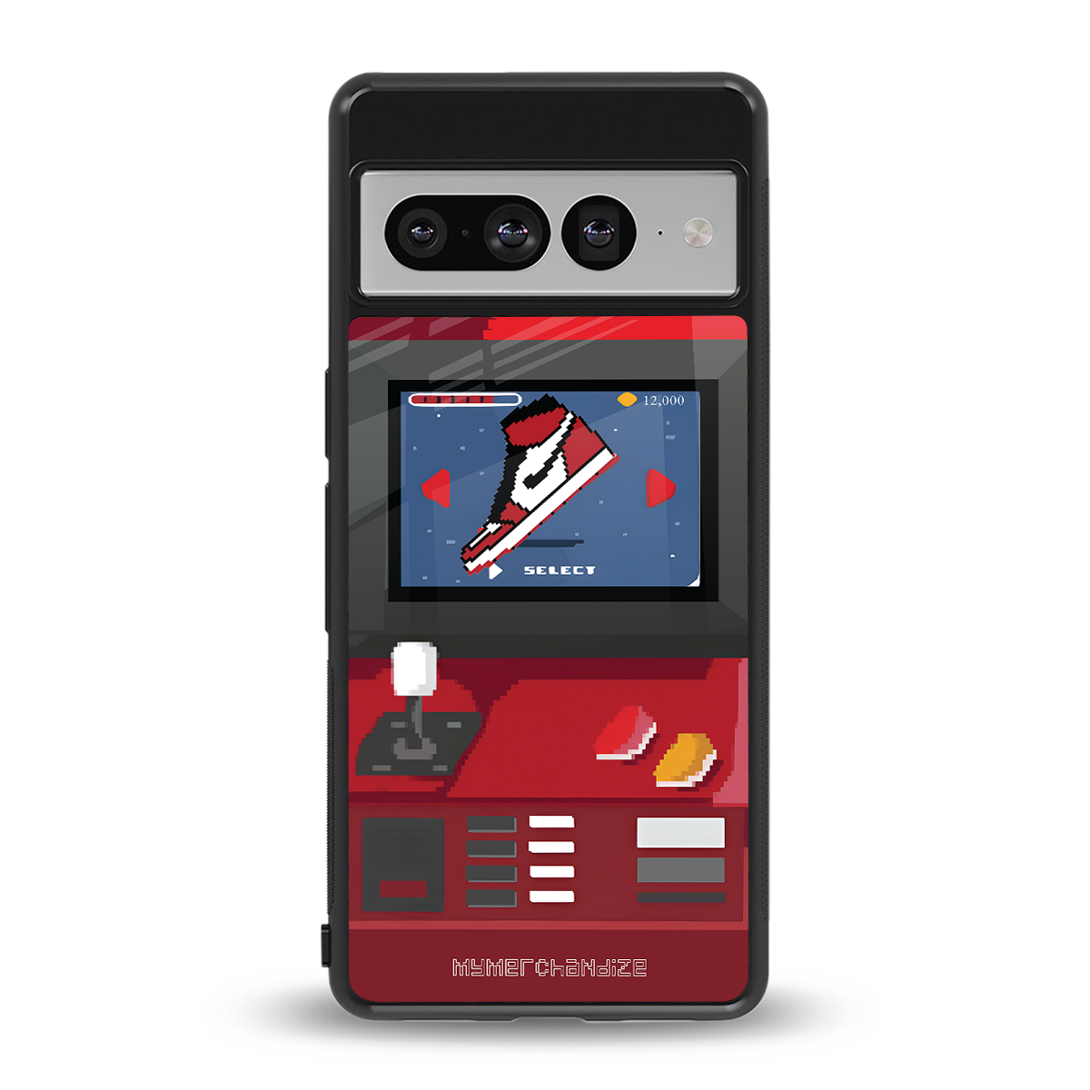 sneaxels red back phone cover | glass case for google pixel 7 pro