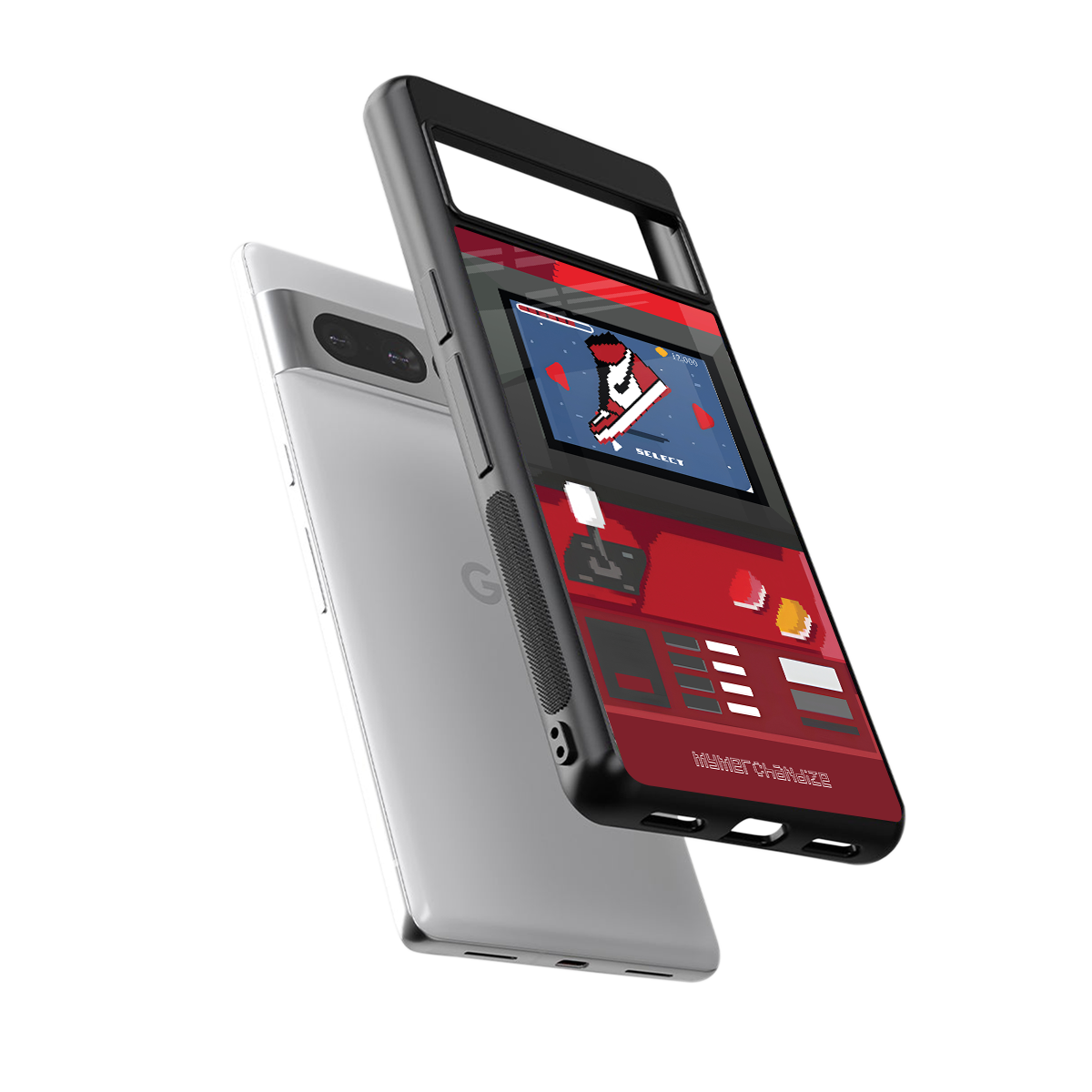 sneaxels red back phone cover | glass case for google pixel 7 pro