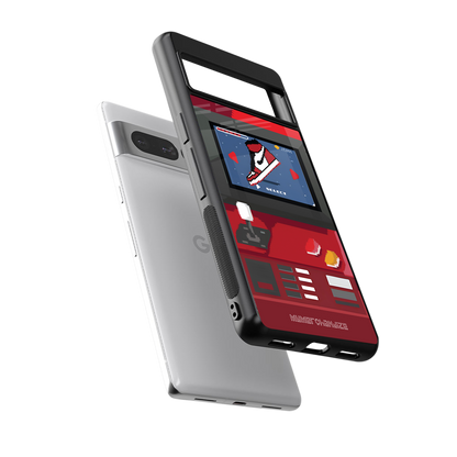sneaxels red back phone cover | glass case for google pixel 7 pro