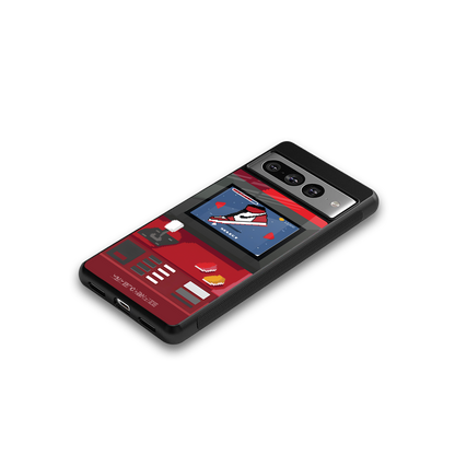 sneaxels red back phone cover | glass case for google pixel 7 pro