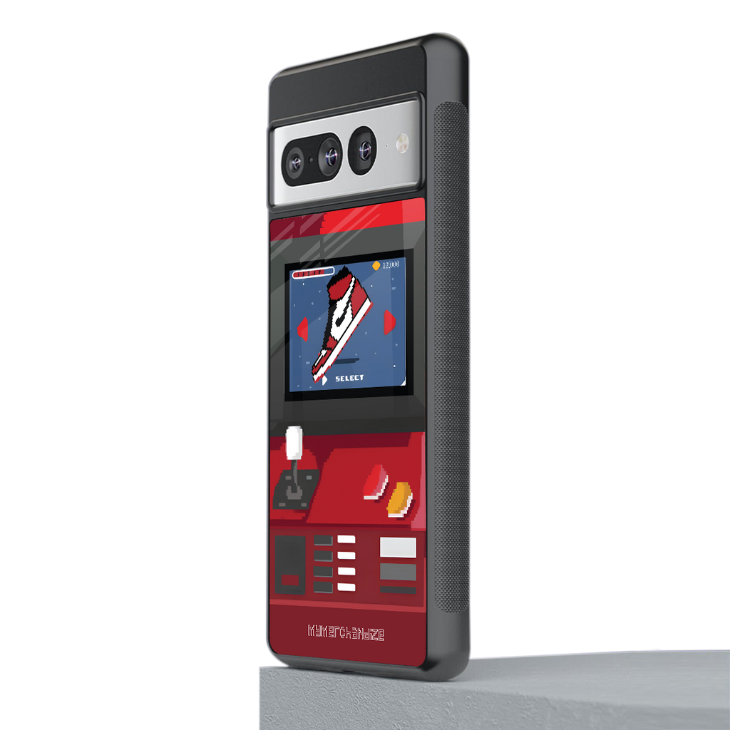 sneaxels red back phone cover | glass case for google pixel 7 pro