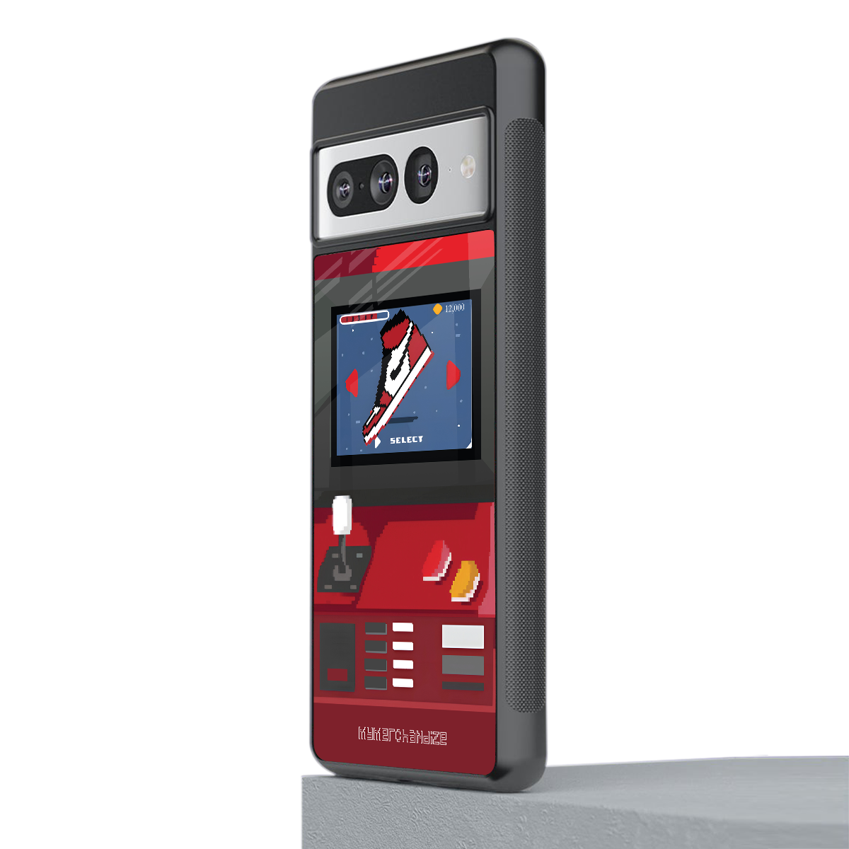 sneaxels red back phone cover | glass case for google pixel 7 pro
