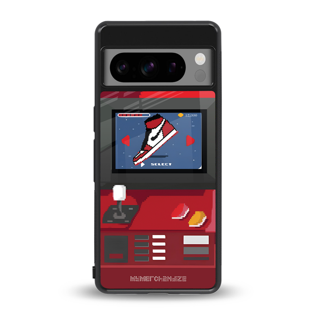 sneaxels red back phone cover | glass case for google pixel 8 pro