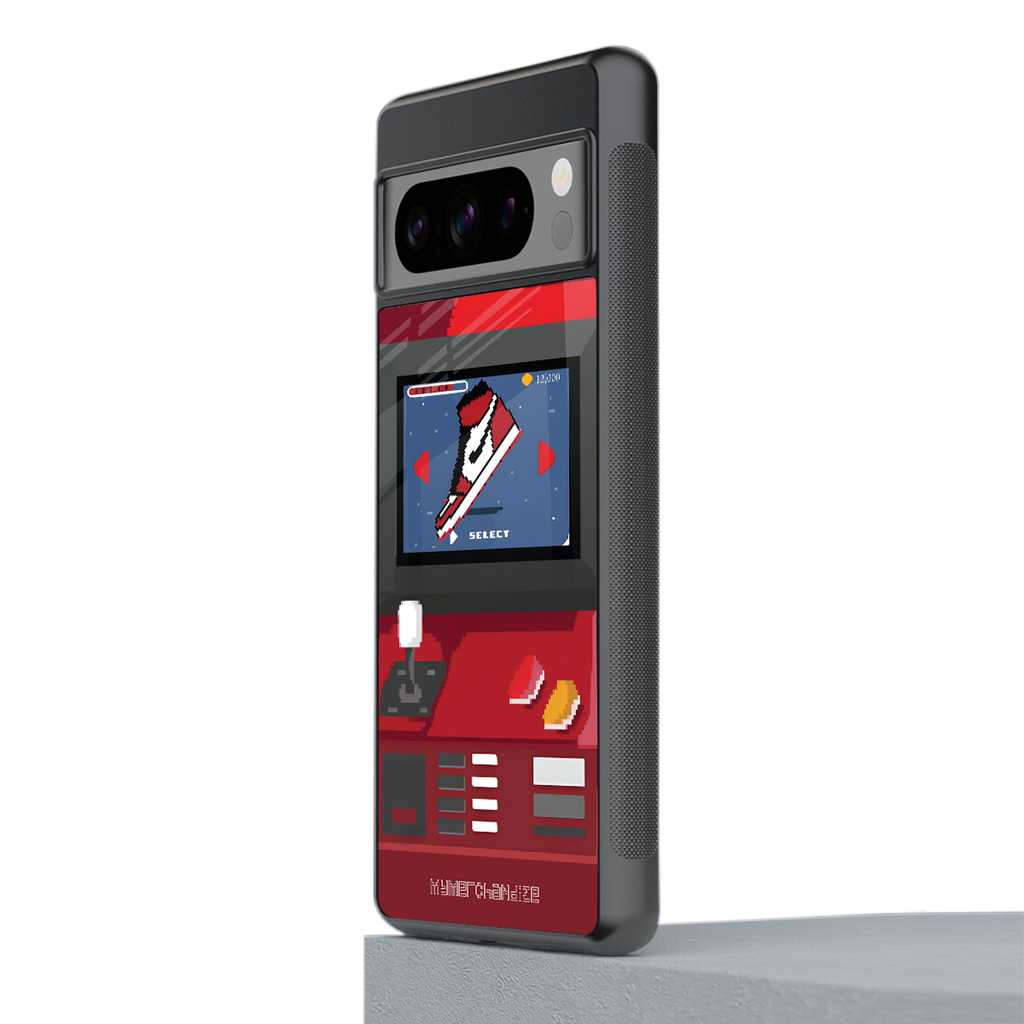 sneaxels red back phone cover | glass case for google pixel 8 pro