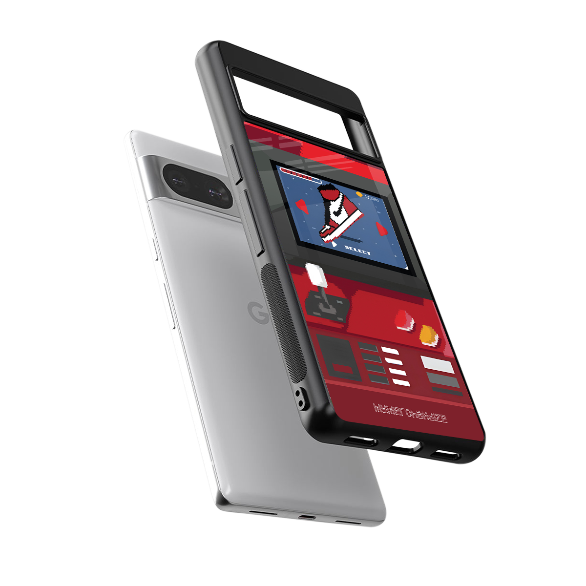 sneaxels red back phone cover | glass case for Google Pixel 8