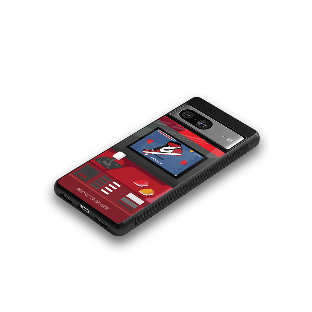 sneaxels red back phone cover | glass case for Google Pixel 8