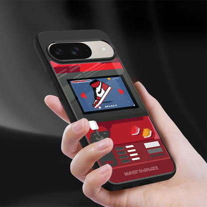 sneaxels red back phone cover | glass case for google pixel 9