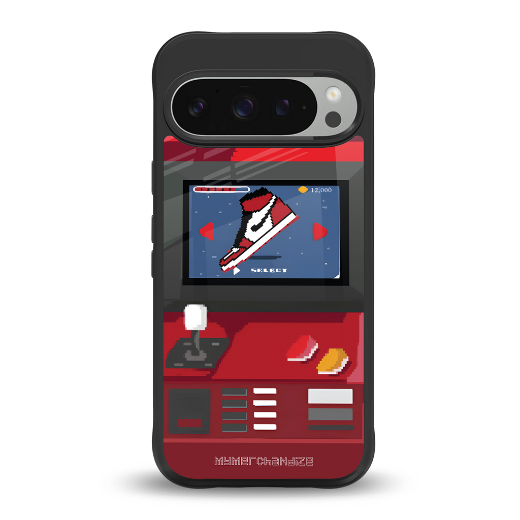 sneaxels red back phone cover | glass case for google pixel 9 pro