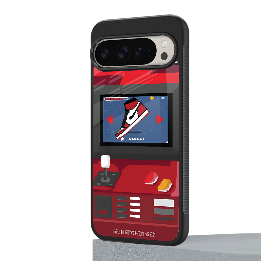 sneaxels red back phone cover | glass case for google pixel 9 pro
