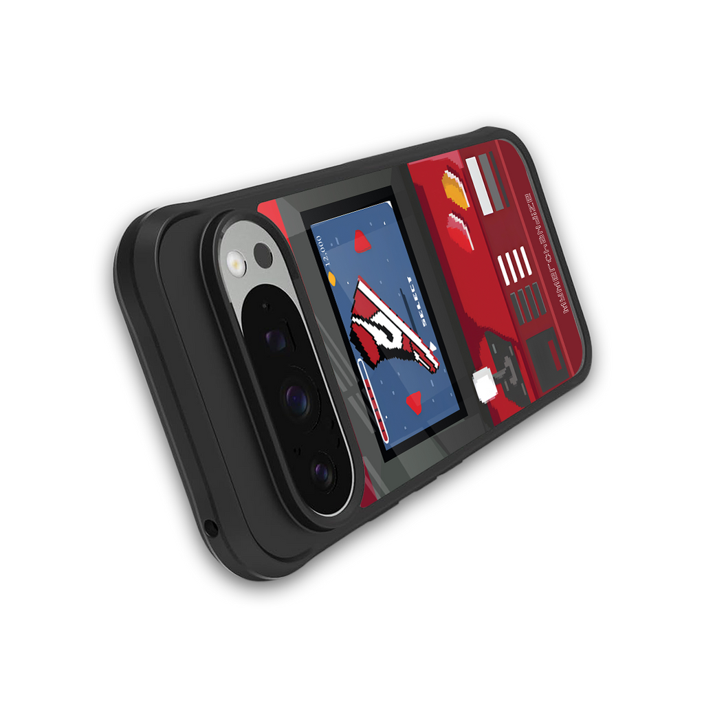 sneaxels red back phone cover | glass case for google pixel 9 pro