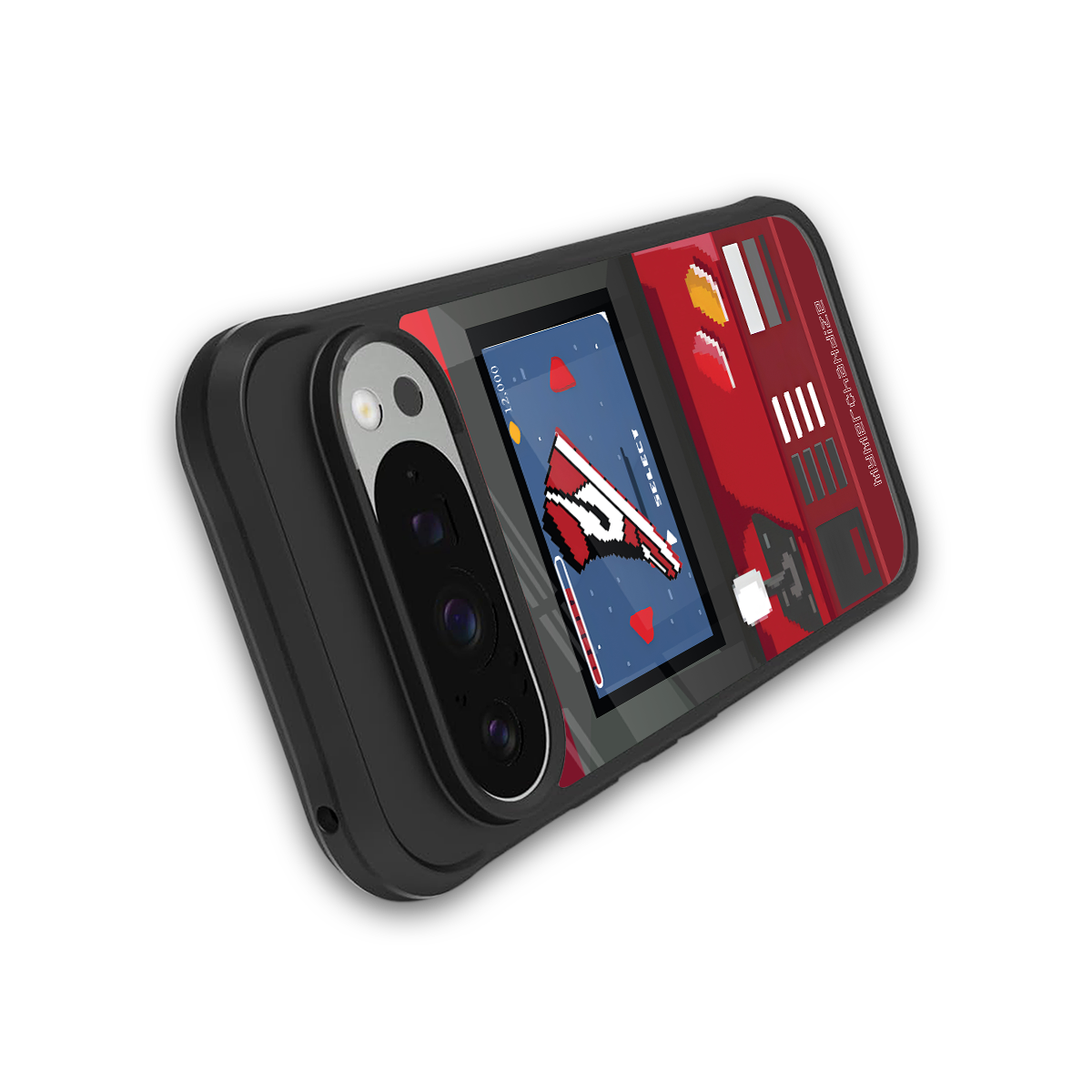 sneaxels red back phone cover | glass case for google pixel 9 pro xl