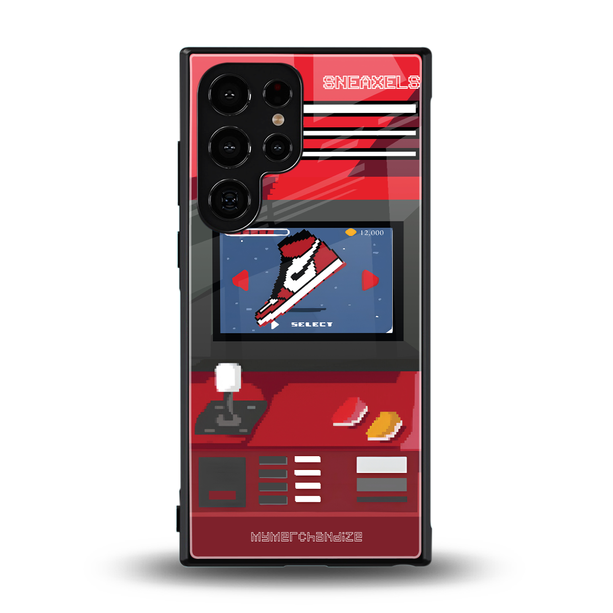 sneaxels red back phone cover | glass case for samsung galaxy s24 ultra