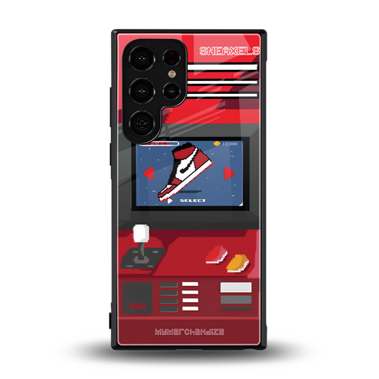sneaxels red back phone cover | glass case for samsung galaxy s24 ultra