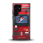 sneaxels red back phone cover | glass case for samsung galaxy s23 ultra