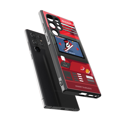 sneaxels red back phone cover | glass case for samsung galaxy s23 ultra