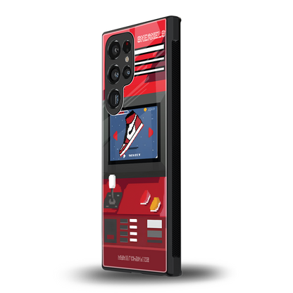 sneaxels red back phone cover | glass case for samsung galaxy s23 ultra