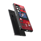 sneaxels red back phone cover | glass case for samsung galaxy s25 ultra