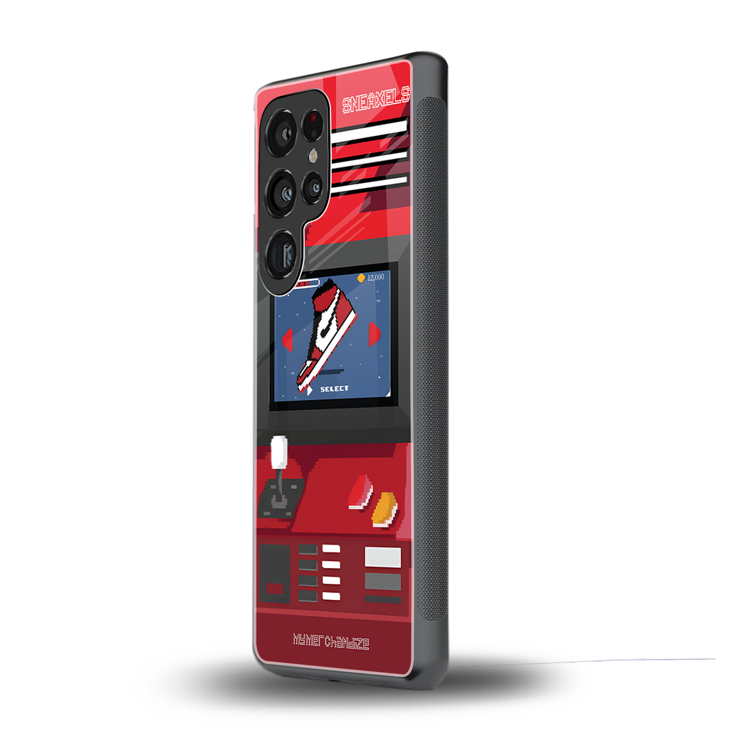 sneaxels red back phone cover | glass case for samsung galaxy s25 ultra