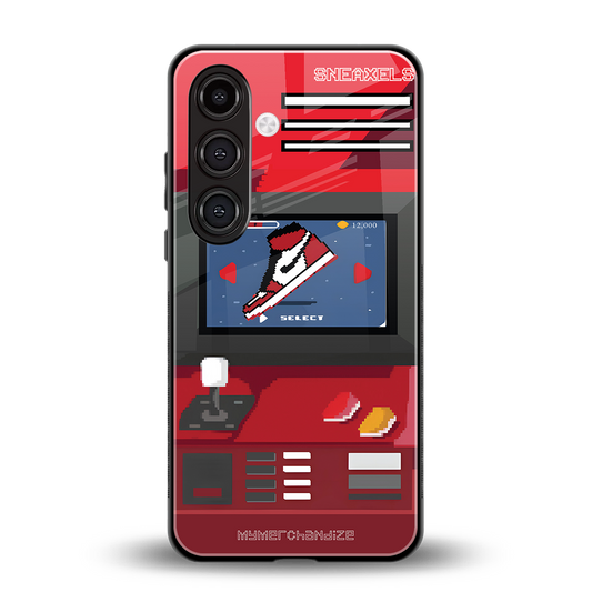 sneaxels red back phone cover | glass case for samsung galaxy s23