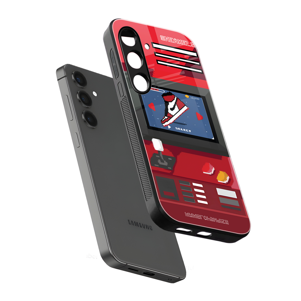 sneaxels red back phone cover | glass case for samsung galaxy s24