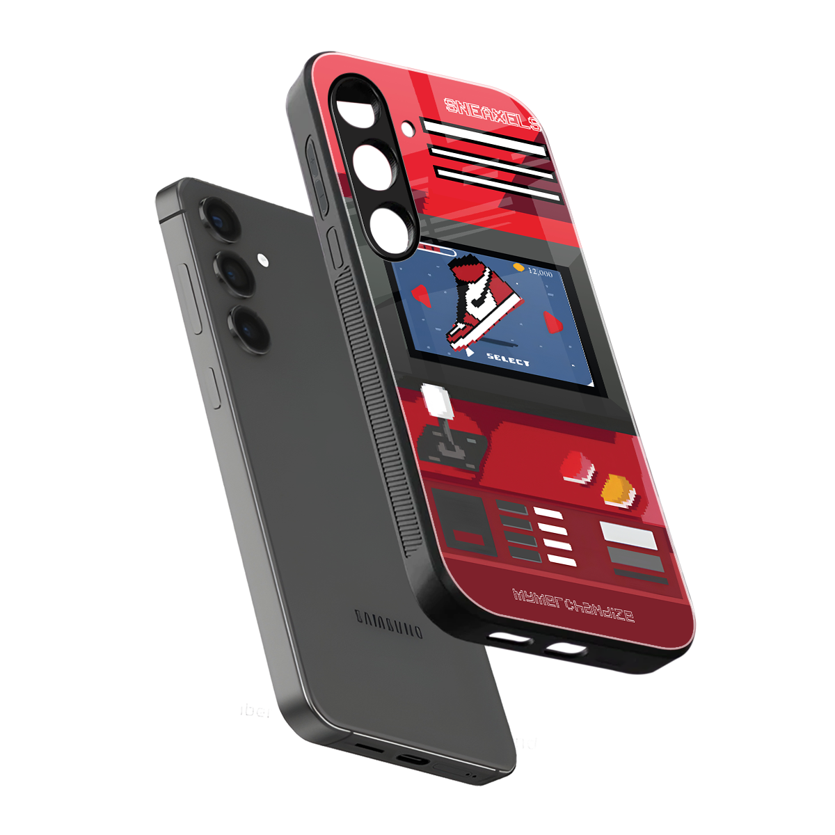 sneaxels red back phone cover | glass case for samsung galaxy s23 plus