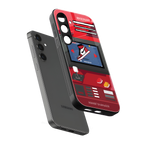 sneaxels red back phone cover | glass case for samsung galaxy s25